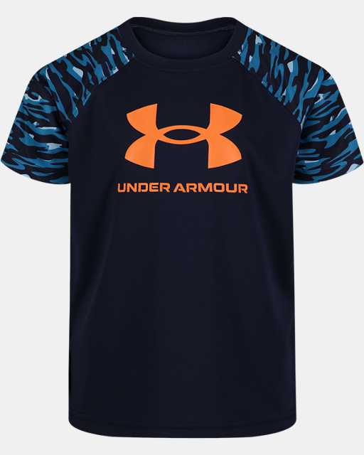 T-shirt à manches raglan et à motif camouflage UA Sediment pour jeunes enfants